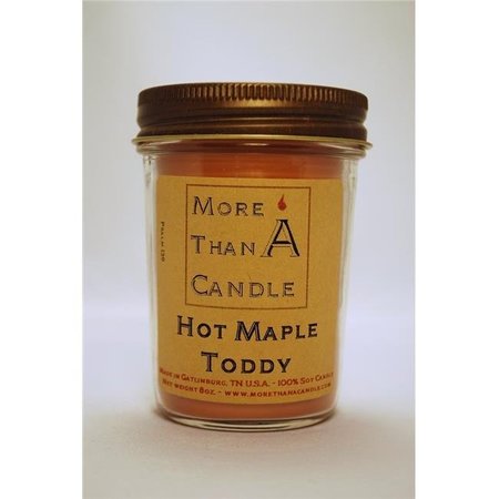MORE THAN A CANDLE More Than A Candle MPT8J 8 oz Jelly Jar Soy Candle; Maple Toddy MPT8J